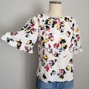 Ann Taylor Floral print Top, Blouse.